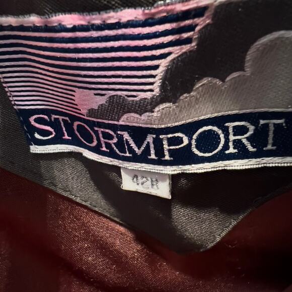 Stormport Trench Coat Men 42R ZipOut Lining Double Breast Cold Mild 2 Coats in 1 - Picture 2 of 16